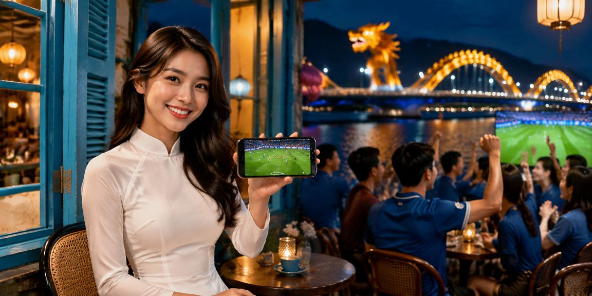 Người dùng Đà Nẵng mặc áo dài trải nghiệm casino trên điện thoại di động