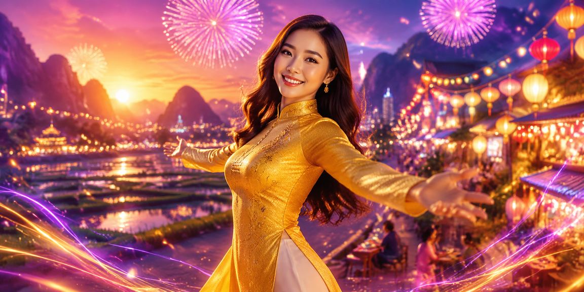Người dùng Ninh Bình trong trang phục áo dài theo dõi kèo cá cược thể thao